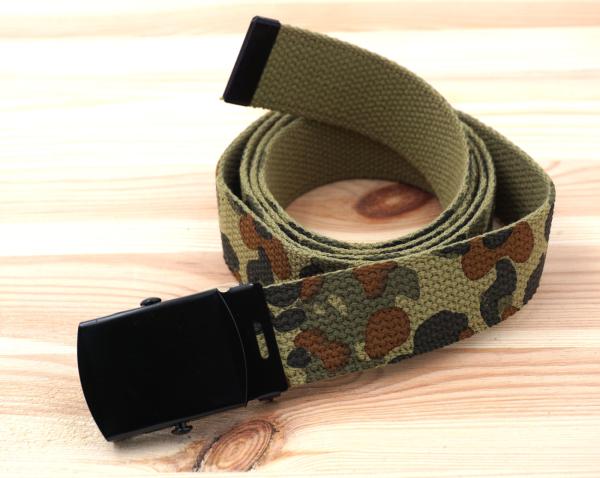 US Hosengürtel Flecktarn 130cm Baumwolle Militärgürtel Army Gürtel Survival