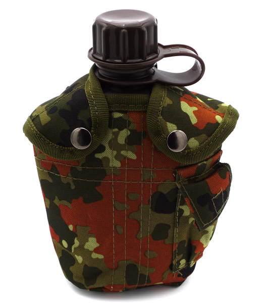 Bushcraft Camping Set Feldflasche Essbesteck Überallzünder P38 Camping