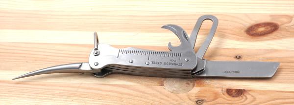Seglermesser mit Marlspieker Edelstahl Taschenmesser Boots Messer 16cm