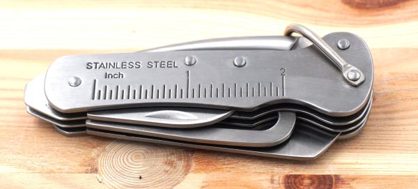 Seglermesser mit Marlspieker Edelstahl Taschenmesser Boots Messer 16cm
