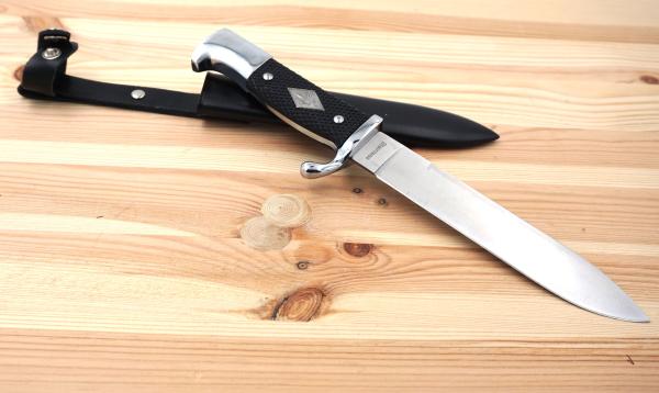 Fahrtenmesser 27cm Jagdmesser Outdoor Messer mit Metallscheide Bushcraft
