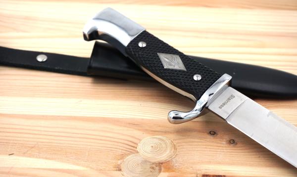 Fahrtenmesser 27cm Jagdmesser Outdoor Messer mit Metallscheide Bushcraft