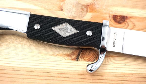 Fahrtenmesser 27cm Jagdmesser Outdoor Messer mit Metallscheide Bushcraft
