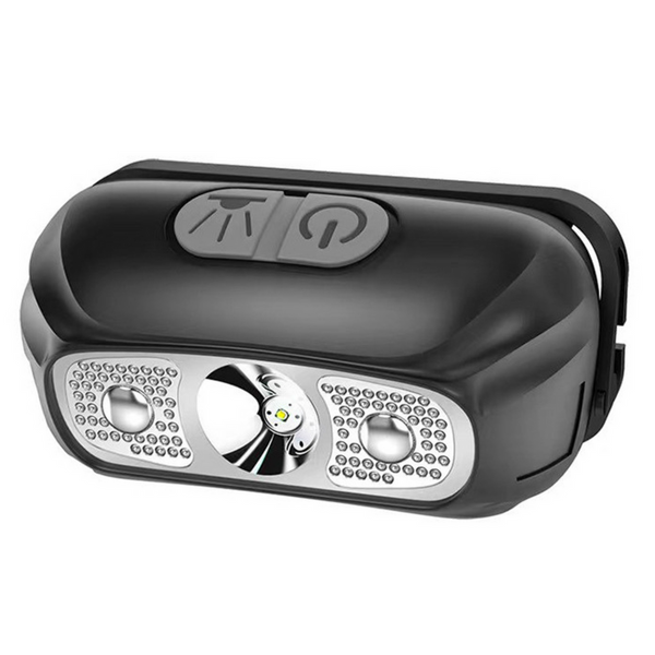 LED Stirnlampe 400lm Akku USB Kopflampe Kompakt Hell Wandern Angeln Werkstatt