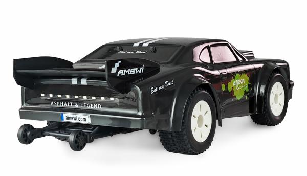 Amewi DR1.6 Drag Racer brushless 4WD 1:16 RTR dunkelgrau RC Spielzeug RC Auto