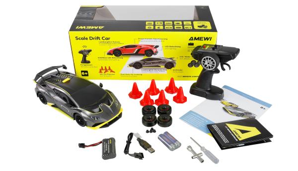 Amewi Lamborghini Huracan STO Drift Car 1:18 RTR anthrazit RC Spielzeug RC Auto