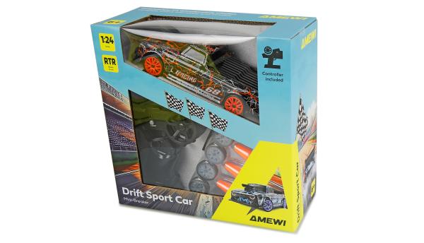 Amewi Drift Sport Car Mini-Breaker 4WD 1:24 RTR orange RC Spielzeug RC Auto