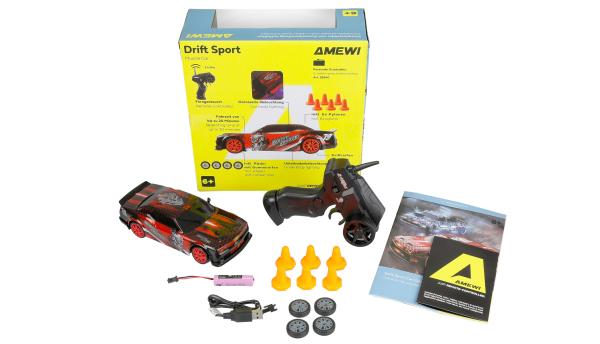 Amewi Drift Sport Muscle Car 4WD 1:24 RTR rot RC Spielzeug RC Auto