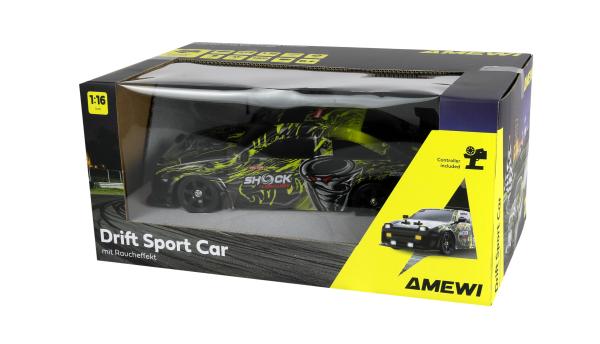 Amewi Drift Sport Car S12 4WD 1:16 RTR gelb RC Spielzeug RC Auto