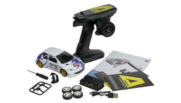 Amewi Drift Scale Car PR28 206 mit Gyro 4WD 1:28 RTR RC Fahrzeuge