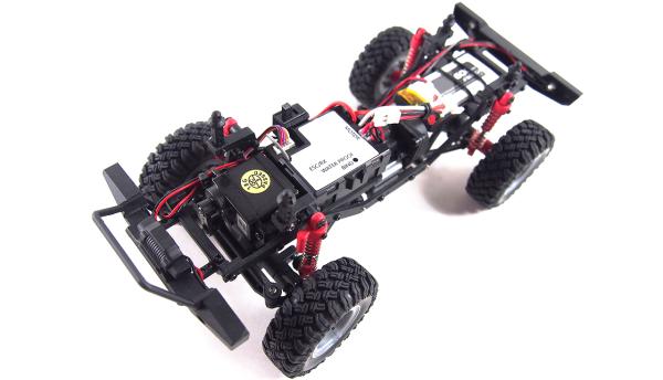 Amewi AMXRock Crawler AM24 4WD 1:24 RTR, Senffarben RC Spielzeug RC Auto
