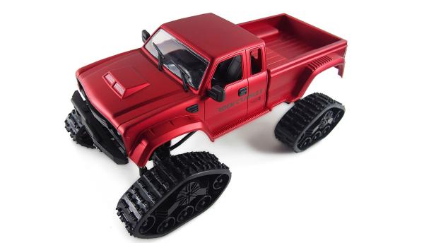 Amewi Pick-up Truck FPV mit Rädern & Ketten 4WD 1:16 RTR rot RC Spielzeug RC Auto