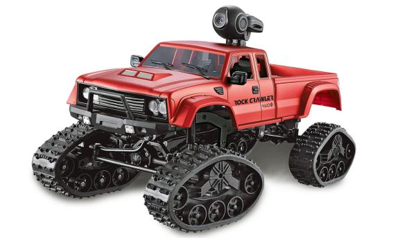 Amewi Pick-up Truck FPV mit Rädern & Ketten 4WD 1:16 RTR rot RC Spielzeug RC Auto