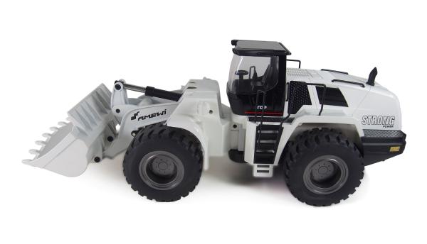 Amewi Radlader G484E AE Teilmetall Licht & Sound 10-Kanal 1:14 RTR weiß RC Spielzeug RC Auto