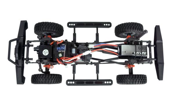 Amewi AMXRock AM18 Scale Crawler Pick-up 1:18 RTR blau RC Spielzeug RC Auto