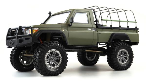 Amewi AMXRock RCX10PS Scale Crawler Pick-up 1:10 RTR mattgrün RC Spielzeug RC Auto