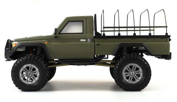 Amewi AMXRock RCX10PS Scale Crawler Pick-up 1:10 RTR mattgrün RC Spielzeug RC Auto