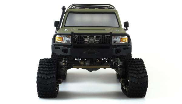 Amewi AMXRock RCX10PTS Scale Crawler Pick-up 1:10 RTR mattgrün RC Spielzeug RC Auto