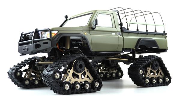 Amewi AMXRock RCX10PTS Scale Crawler Pick-up 1:10 RTR mattgrün RC Auto Modell