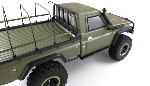 Amewi AMXRock RCX8BS Scale Crawler Pick-Up 1:8 RTR mattgrün RC Spielzeug RC Auto