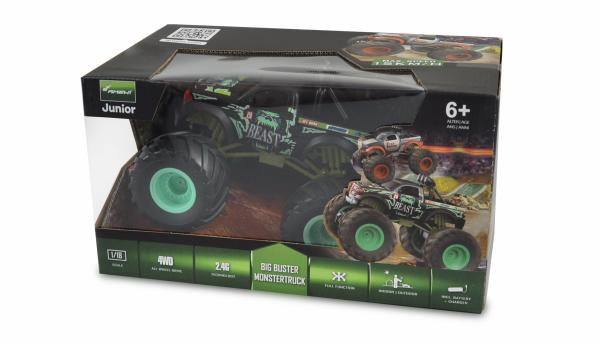Amewi Big Buster Monstertruck 1:18 RTR grün RC Spielzeug RC Auto