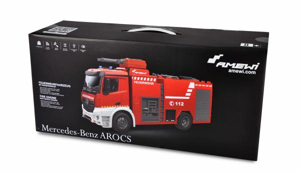 Amewi Mercedes-Benz Feuerwehr Löschfahrzeug 1:18 RTR RC Spielzeug RC Auto
