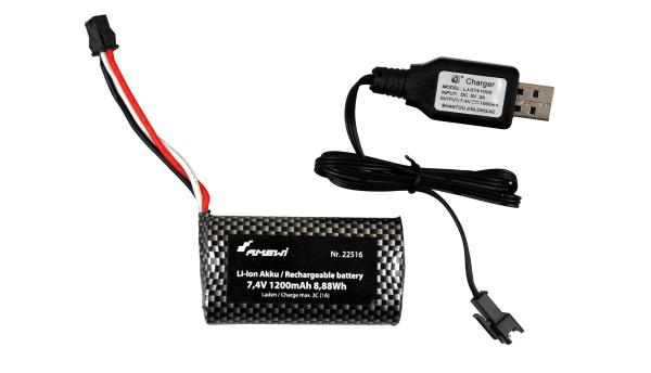 Amewi ACV730 V3 Raupenbagger 1:14 RTR grau-grün RC Spielzeug RC Auto