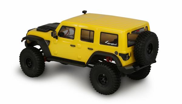 Amewi AMXRock AM18 Kratos Scale Crawler 1:18 RTR gelb RC Spielzeug RC Auto