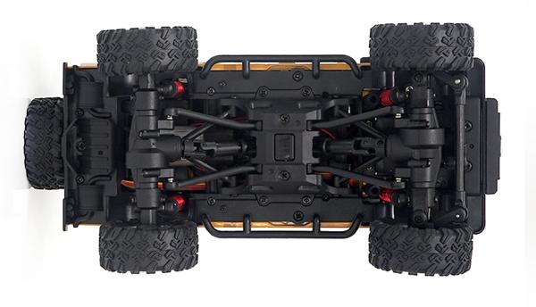 Amewi D90X28 Metall Scale Crawler 4WD 1:28 RTR gelb RC Fahrzeuge