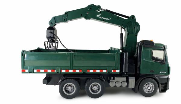 Amewi Mercedes-Benz Arocs Kranwagen mit Kipper RTR grün RC Spielzeug RC Auto