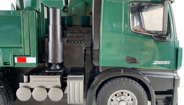 Amewi Mercedes-Benz Arocs Kranwagen mit Kipper RTR grün RC Spielzeug RC Auto