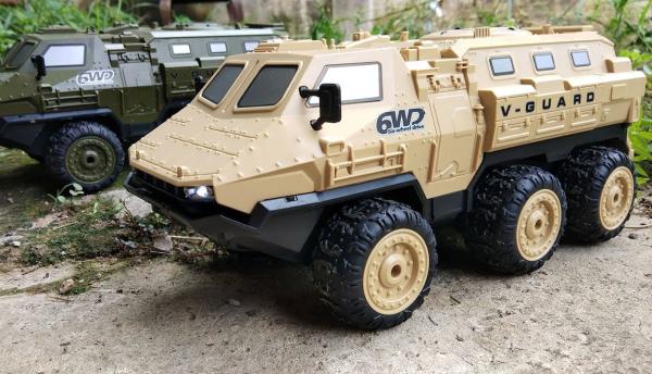 Amewi V-Guard gepanzertes Fahrzeug 6WD 1:16 RTR sand RC Spielzeug RC Auto