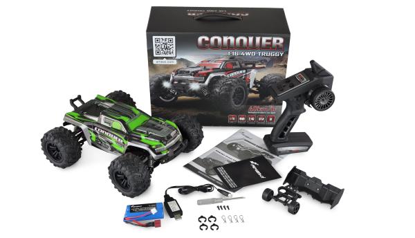 Amewi Conquer Race Truggy brushed 4WD 1:16 RTR grün RC Spielzeug RC Auto