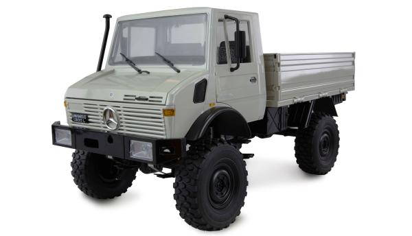 Amewi Mercedes-Benz Unimog Basic 4WD 1:12 RTR hellgrau RC Spielzeug RC Auto