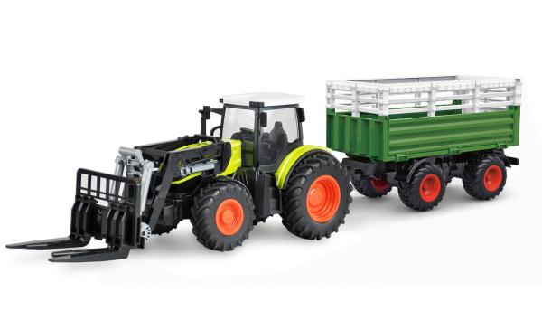 Amewi RC-Traktor mit XL-Zubehörpaket 1:24 RTR grün RC Spielzeug RC Auto