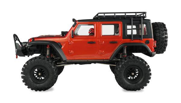 Amewi AMXRock Crosstrail Crawler 4WD 1:10 ARTR rot-metallic RC Spielzeug RC Auto