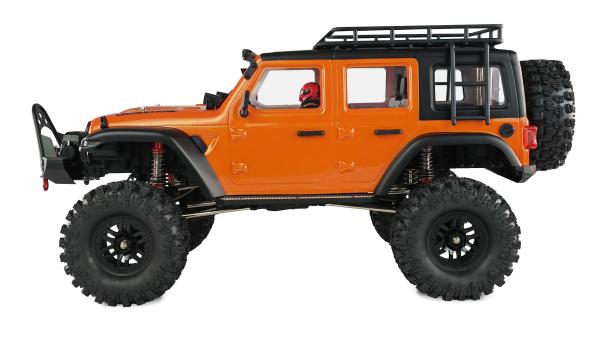 Amewi AMXRock Crosstrail Crawler 4WD 1:10 ARTR orange-metallic RC Spielzeug RC Auto