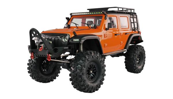 Amewi AMXRock Crosstrail Crawler 4WD 1:10 ARTR orange-metallic RC Spielzeug RC Auto