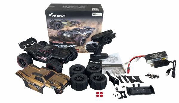 Amewi Hyper GO Truggy brushless 4WD 1:14 RTR schwarz RC Spielzeug RC Auto