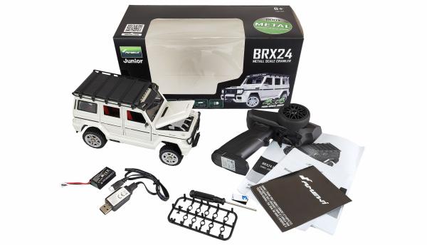 Amewi BRX24 Metall Scale Crawler 4WD 1:24 RTR weiß RC Spielzeug RC Auto