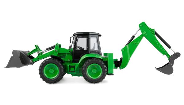 Amewi Baggerlader G1401E 1:14 RTR grün RC Spielzeug RC Auto