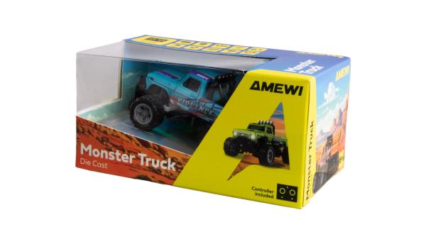 Amewi RC-Monstertruck Die Cast 1:64 RTR blau RC Fahrzeuge