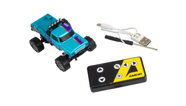 Amewi RC-Monstertruck Die Cast 1:64 RTR blau RC Fahrzeuge