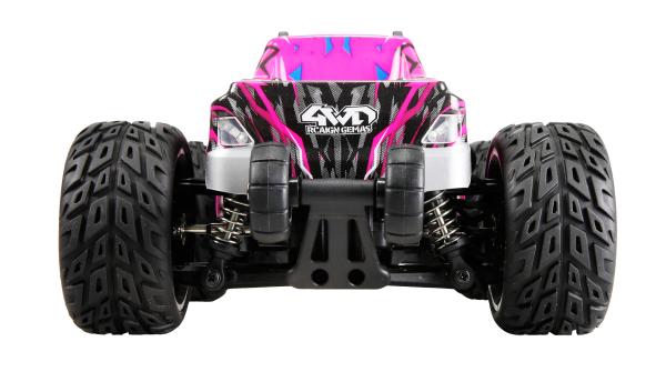 Amewi MAX20 Monstertruck Brushed 4WD 1:20 RTR blau/pink RC Spielzeug RC Auto