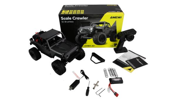 Amewi Hyper Go SC Scale Crawler brushless 1:12 RTR anthrazit RC Spielzeug RC Auto