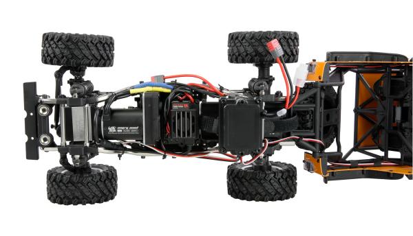 Amewi Hyper Go SC+ Scale Crawler brushless FOC 1:12 RTR gelb RC Spielzeug RC Auto