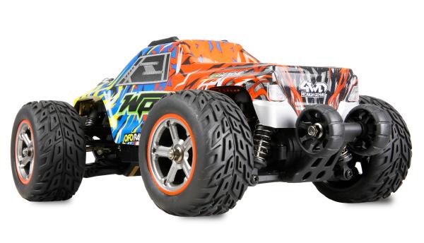 Amewi MAX20 Monstertruck Brushed 4WD 1:20 RTR blau/orange RC Spielzeug RC Auto