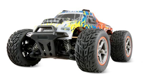 Amewi MAX20 Monstertruck Brushed 4WD 1:20 RTR blau/orange RC Spielzeug RC Auto