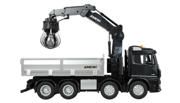 Amewi Mercedes-Benz Arocs Kranwagen mit Kipper 8x4/4 4WD 1:18 RTR RC Spielzeug RC Auto