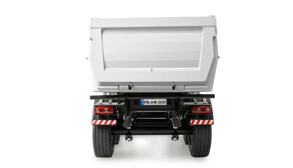 Amewi Dreiachs-Sattelauflieger mit Kippmulde aus Metall 1:14 silber RC Spielzeug RC Auto